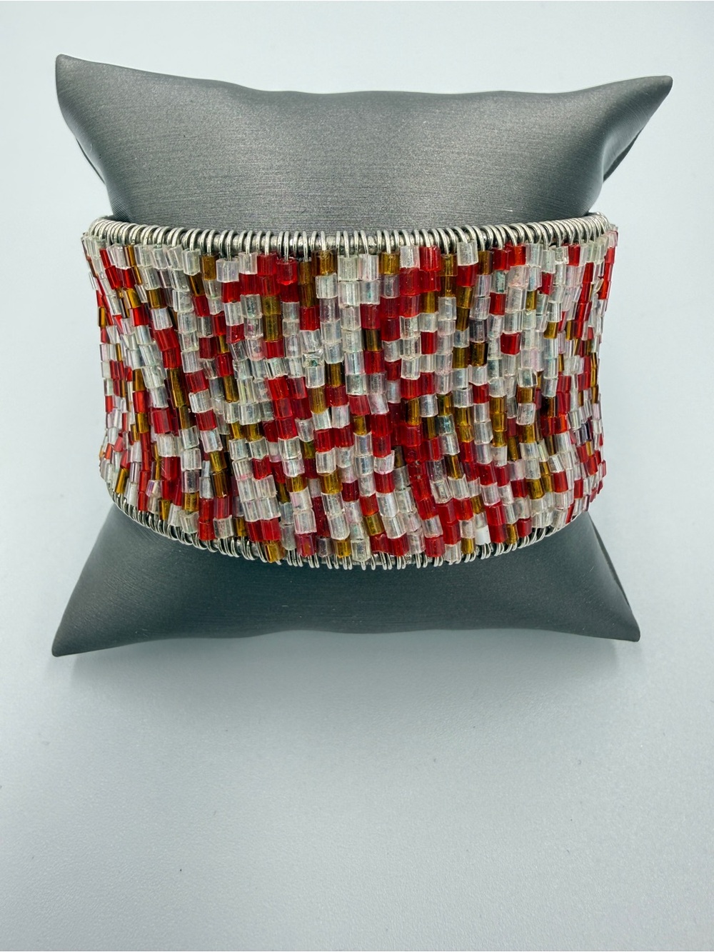 Beaded cuff bracelet